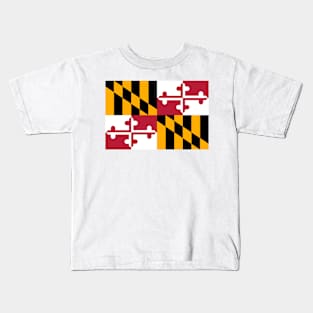 Maryland Flag Kids T-Shirt